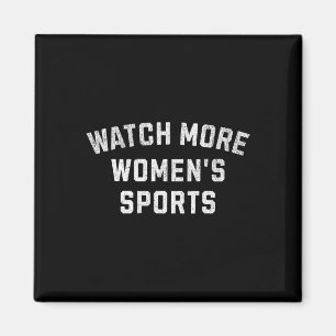 Aimant Regardez plus de sports féminins - Bysketbyll, Foo