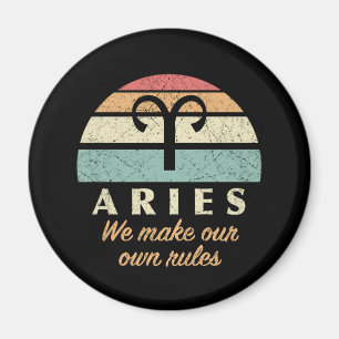 Aimant Règles de Zodiac Funny Aries