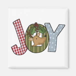 Aimant Reindeer Joy Chemises de Vacances et cadeaux