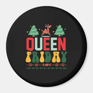 Aimant Reine cadeau de Noël vendredi
