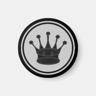 Aimant Reine de noir de pièce d'échecs