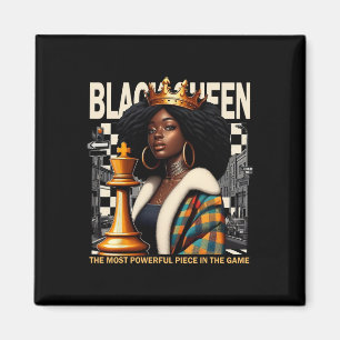 Aimant Reine noire Échiquier Empowerment Culture noire Co