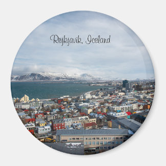 Aimant Rejkjavik, Islande vue d'en haut