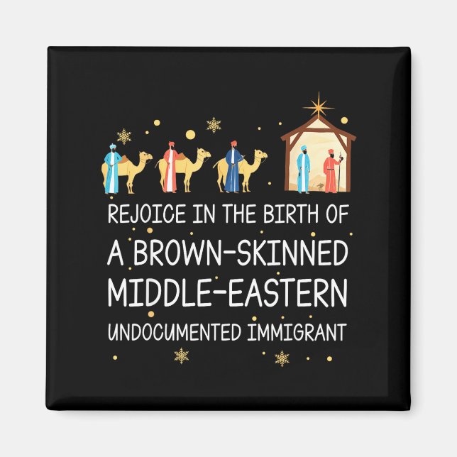 Aimant Rejoice In The Birth Of A Brown Skinned Christian  (Devant)