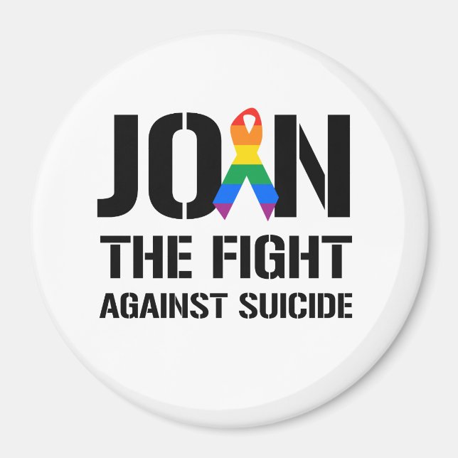 Aimant Rejoignez la lutte contre le suicide gay (Devant)