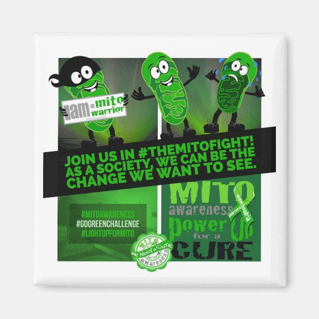 Aimant Rejoignez-Nous Dans #TheMitoFight (Devant)