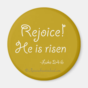 Aimant Réjouissez-vous ! Il est ressuscité Citation bibli