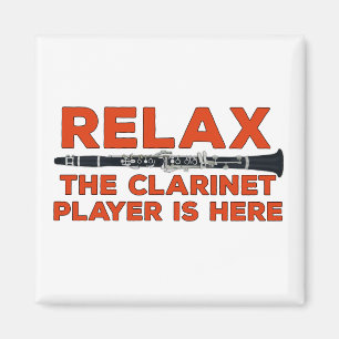 Aimant Relax Le Joueur Clarinet est ici