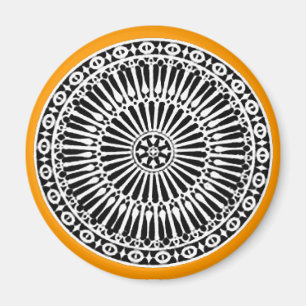 Aimant RENAISSANCE, orange jaune