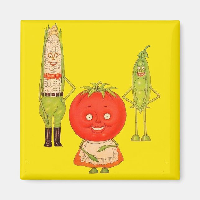 Aimant Rencontrez les légumes (Devant)