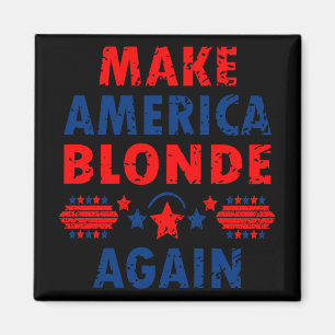 Aimant Rendre l'Amérique blonde Trump 2025 amusant Sarcas