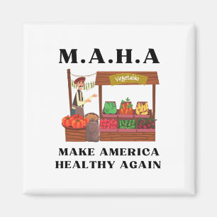 Aimant Rendre l'Amérique en santé Veggie Stand Trump Rfk