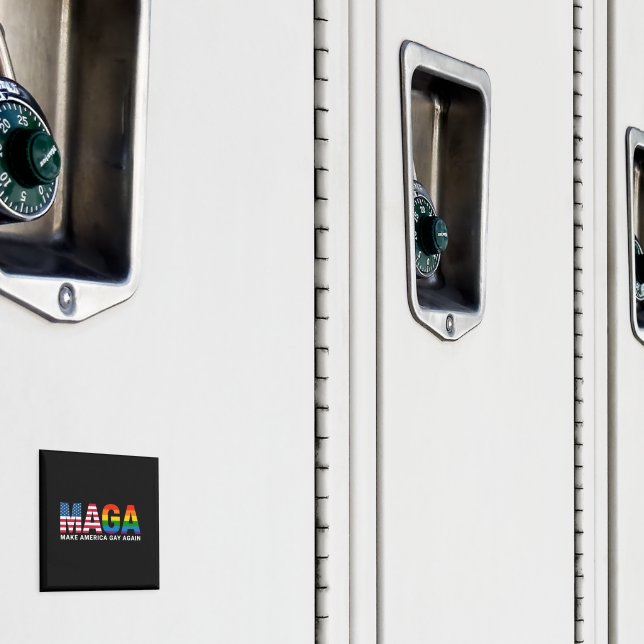 Aimant Rendre l'Amérique gay à nouveau Gay pride 2025 LGB (In situ (casier))