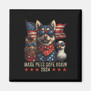 Aimant Rendre les animaux en sécurité Trump 2024 Sauvegar