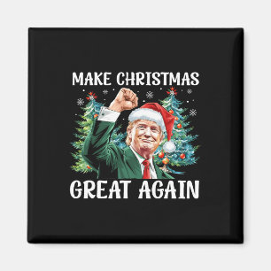 Aimant Rendre Noël super à nouveau drôle Père Noël Trump