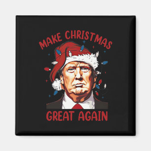 Aimant Rendre Noël super à nouveau drôle Père Noël Trump