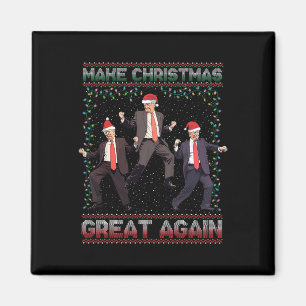Aimant Rendre Noël super à nouveau drôle Père Noël Trump 