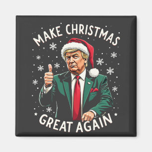 Aimant Rendre Noël super à nouveau moche Noël Sweat Trump