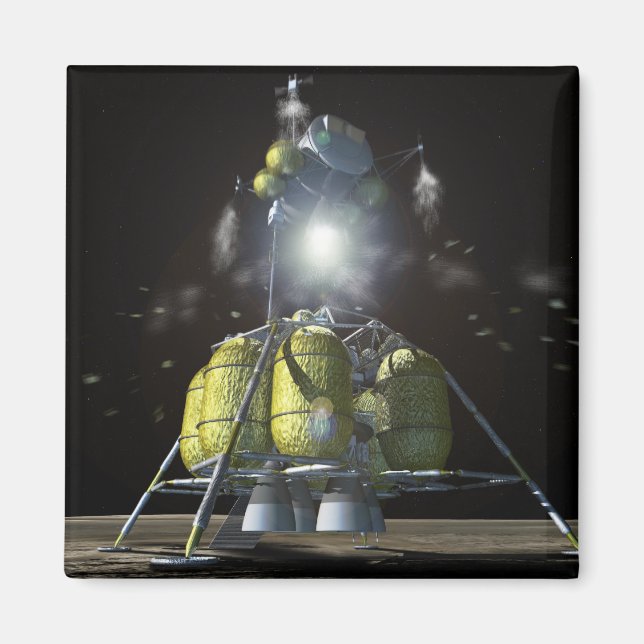 Aimant Rendu d'artiste d'un nouveau vaisseau spatial à la (Devant)