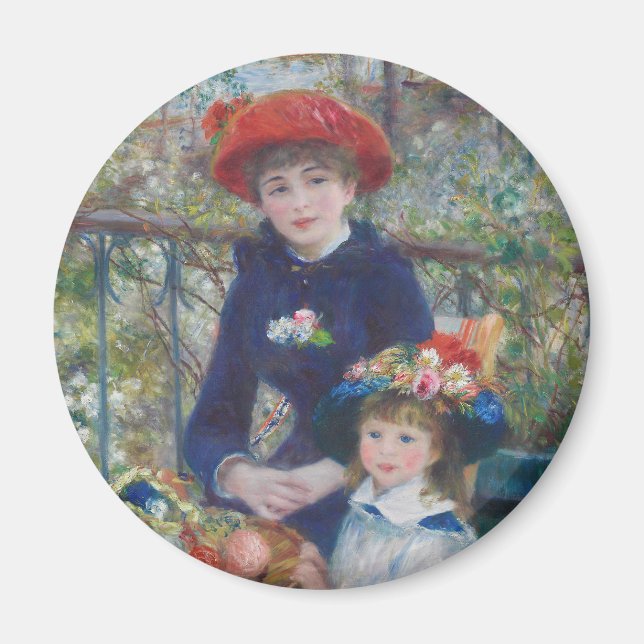 Aimant Renoir Deux Soeurs Terrasse Français Impressionnis (Devant)