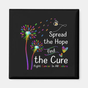 Aimant Répandre L'Espoir Trouver Les Couleurs Cures Cance