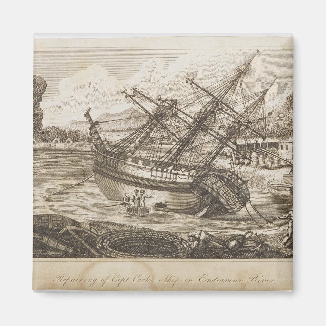 Aimant Réparation du navire Captain Cooks (Devant)