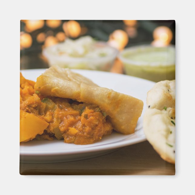 Aimant repas indien (Devant)