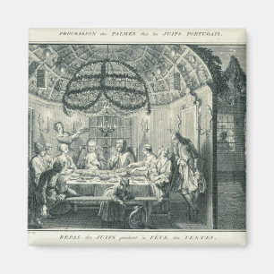 Aimant Repas juif pendant le festin des tabernacles, I