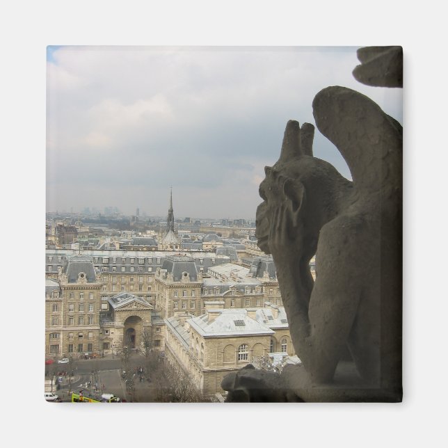 Aimant Repenser Gargoyle Parisien (Devant)