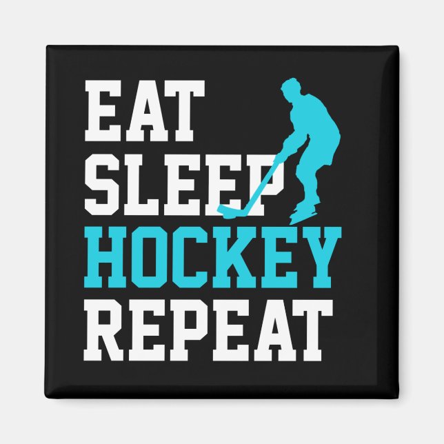 Aimant Répéter le hockey du sommeil (Devant)