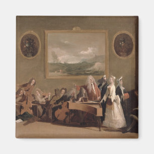 Aimant Répétition d'un opéra, c.1709 (huile sur la toi