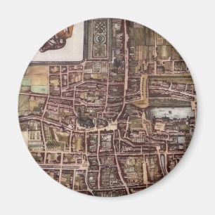Aimant Réplique carte de la ville de La Haye 1649
