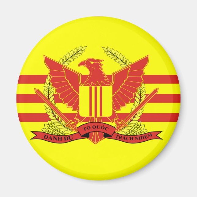 Aimant Republic of South Vietnam Military Forces Flag (Devant)
