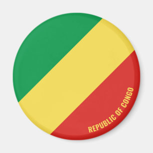 Aimant Republic of the Congo Flag Charming Patriotic