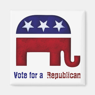 Aimant Republican elephant logo