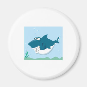 Aimant requin caricature mignon