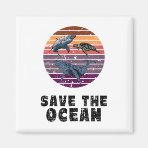 Aimant Requin, Tortue de mer, Baleine, Protection De l'en
