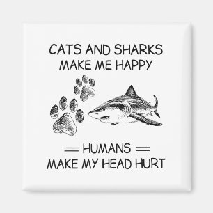Aimant Requins et chiens drôles me rendent heureux les hu