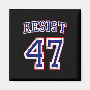 Aimant Résister à Trump 47 Retro Distressed Graphic