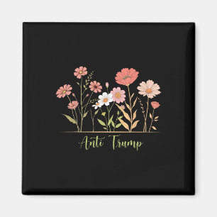 Aimant Résister anti-trump Floral Botanique Libéral Activ