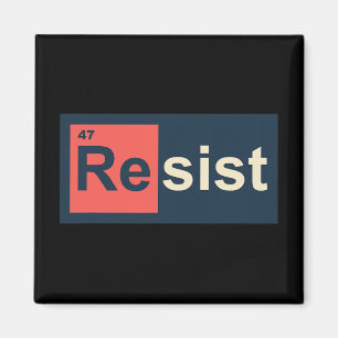 Aimant Résistez à 47 tables périodiques anti-Trump