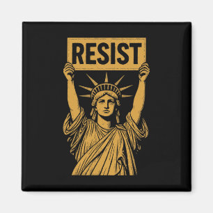 Aimant Résistez À La Manifestation De La Statue De La Lib