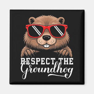 Aimant Respecter la marmotte animal de la marmotte