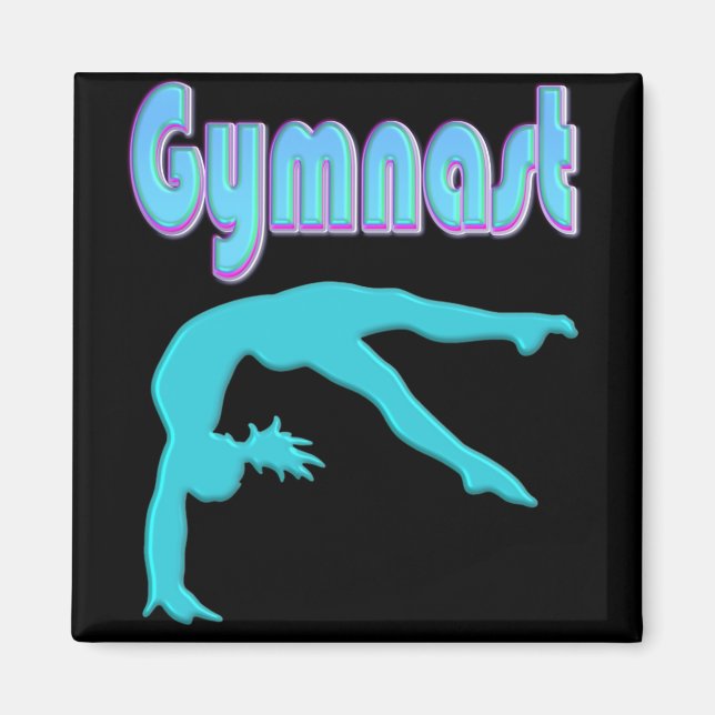 Aimant Ressort de gymnastique Départ Turquoise (Devant)