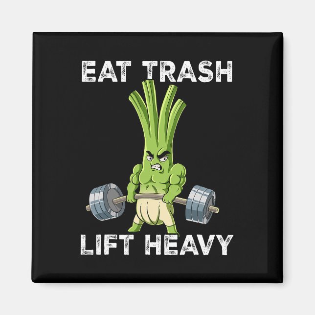 Aimant Ressort Onion Gym Entraînement Poids Manger Trash  (Devant)