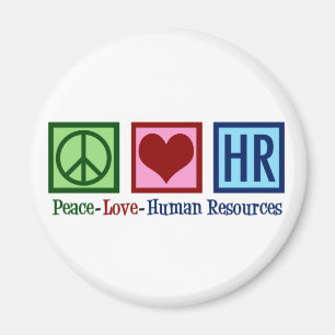 Aimant Ressources humaines Peace Love HR