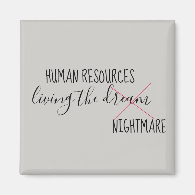Aimant Ressources humaines Vivre le cauchemar du rêve Hum (Devant)