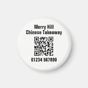 Aimant Restaurant Takeaway Menu en ligne QR Code
