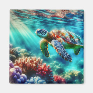 Aimant Rester en contact   La natation des tortues de mer
