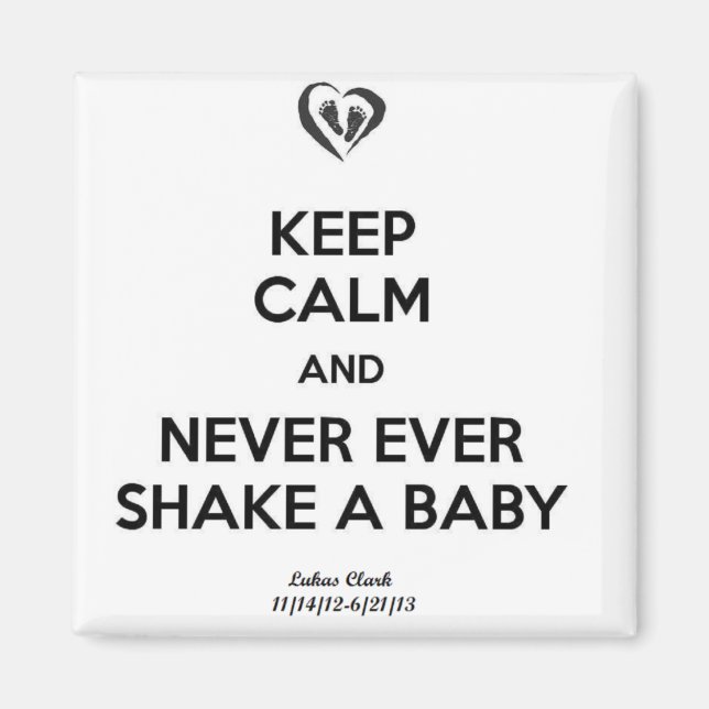 Aimant Restez calme (Devant)